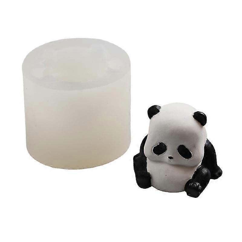 Cute Panda Shape Handmade Candle Mold Silicone Mold For Wedding Decorating Tool