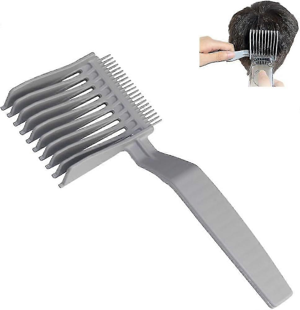 2pcs Barber Fade Combs, Professional Hair Cutting Comb Rezistent la căldură Flattop Pieptene Clipper Pieptene curbat poziționare pieptene pentru bărbați Salon coafor instrumente