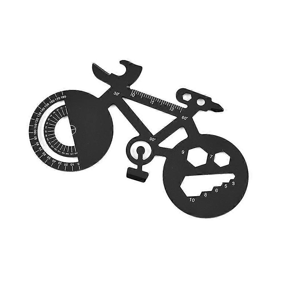 Outil de poche multifonction en acier inoxydable pour vélo, carte EDC, ouvre-bouteille portable, clé, outil de poche polyvalent