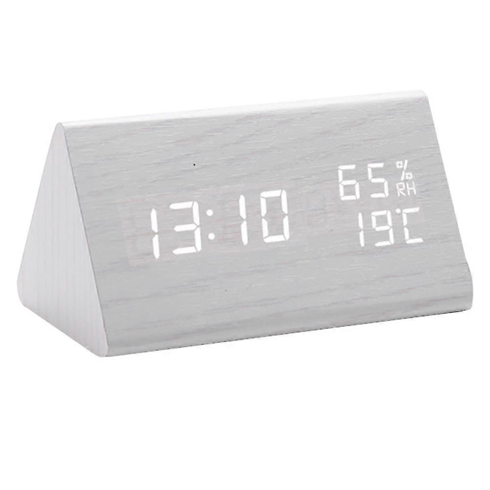 Led Hygrometer Wecker Led Holz Cl