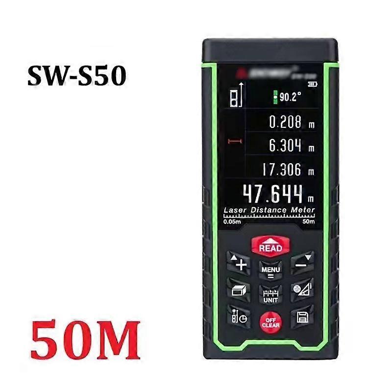 Digital laser distance meter camera usb recharge portable colorful screen range finder rangefinder sw-s50 /s100