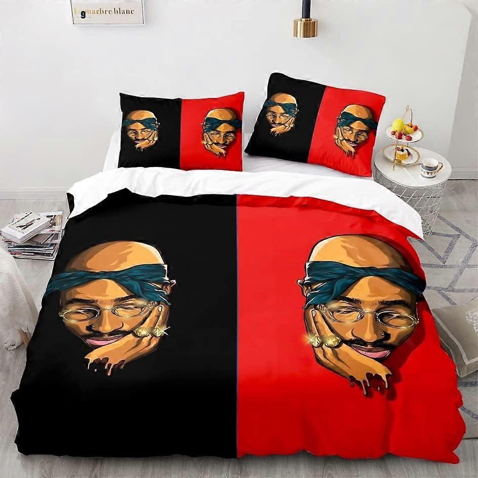 Bedding Sets American Rapper with Microfiber Bedding Set with Duvet Cover and Pillowcases Bedding Set