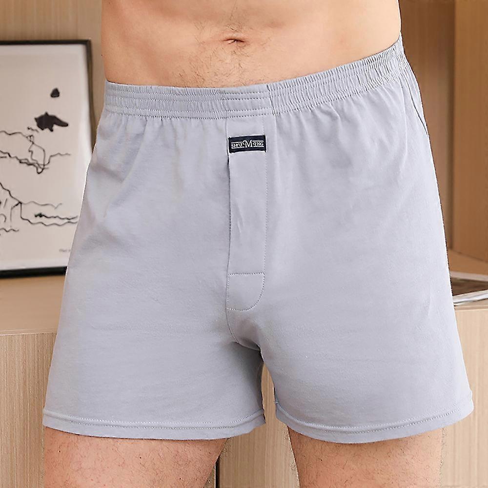 100% bomuld mænd pyjamas shorts sommer solid elastisk talje korte bukser afslappet åndbar 3D skridtbund nattøj pijamas hombre