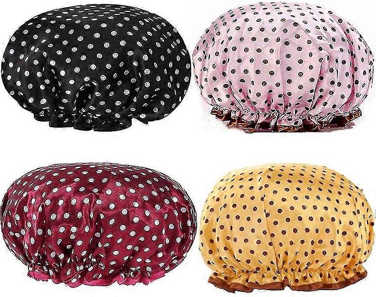 Waterproof Double Layer Shower Cap
