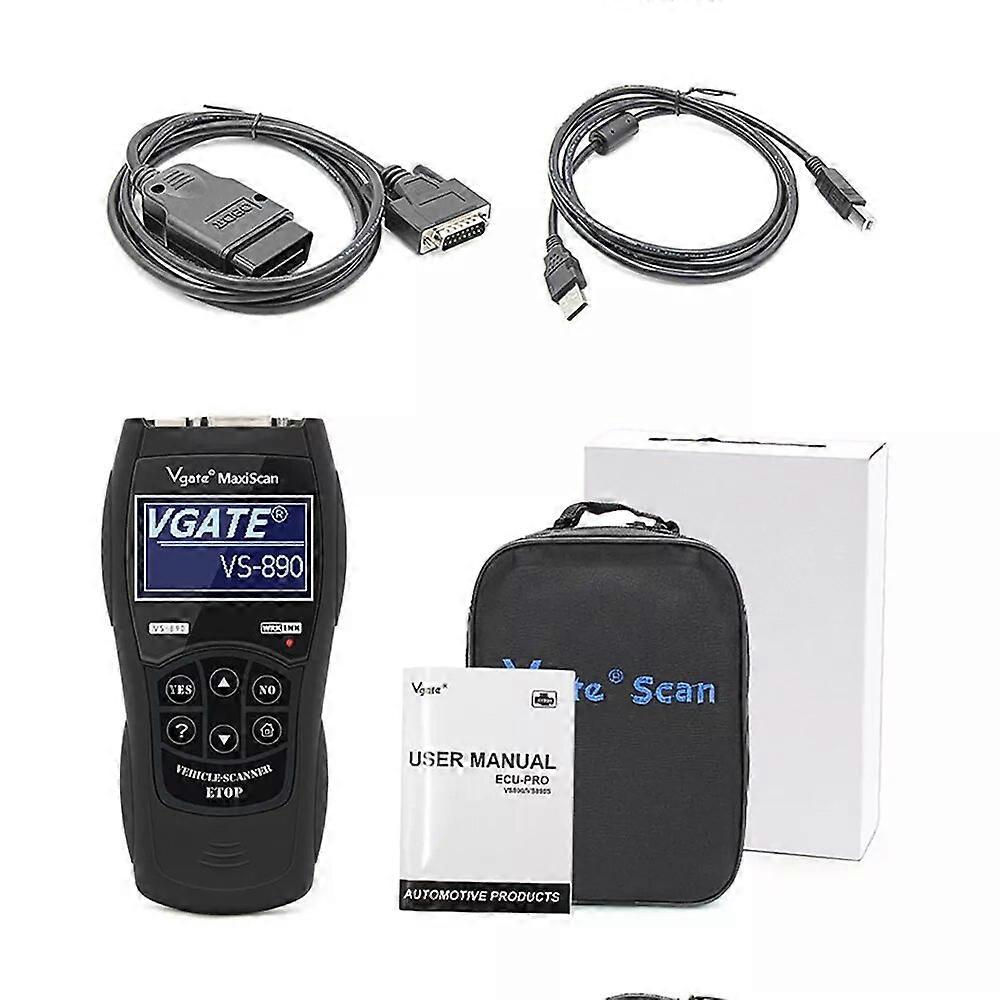 OBD2 Scanner Car Fault Code Reader Universal Vgate Maxiscan Scan Tool Car VS-890 OBD II Diagnostic Scanner Tool Engine Tester