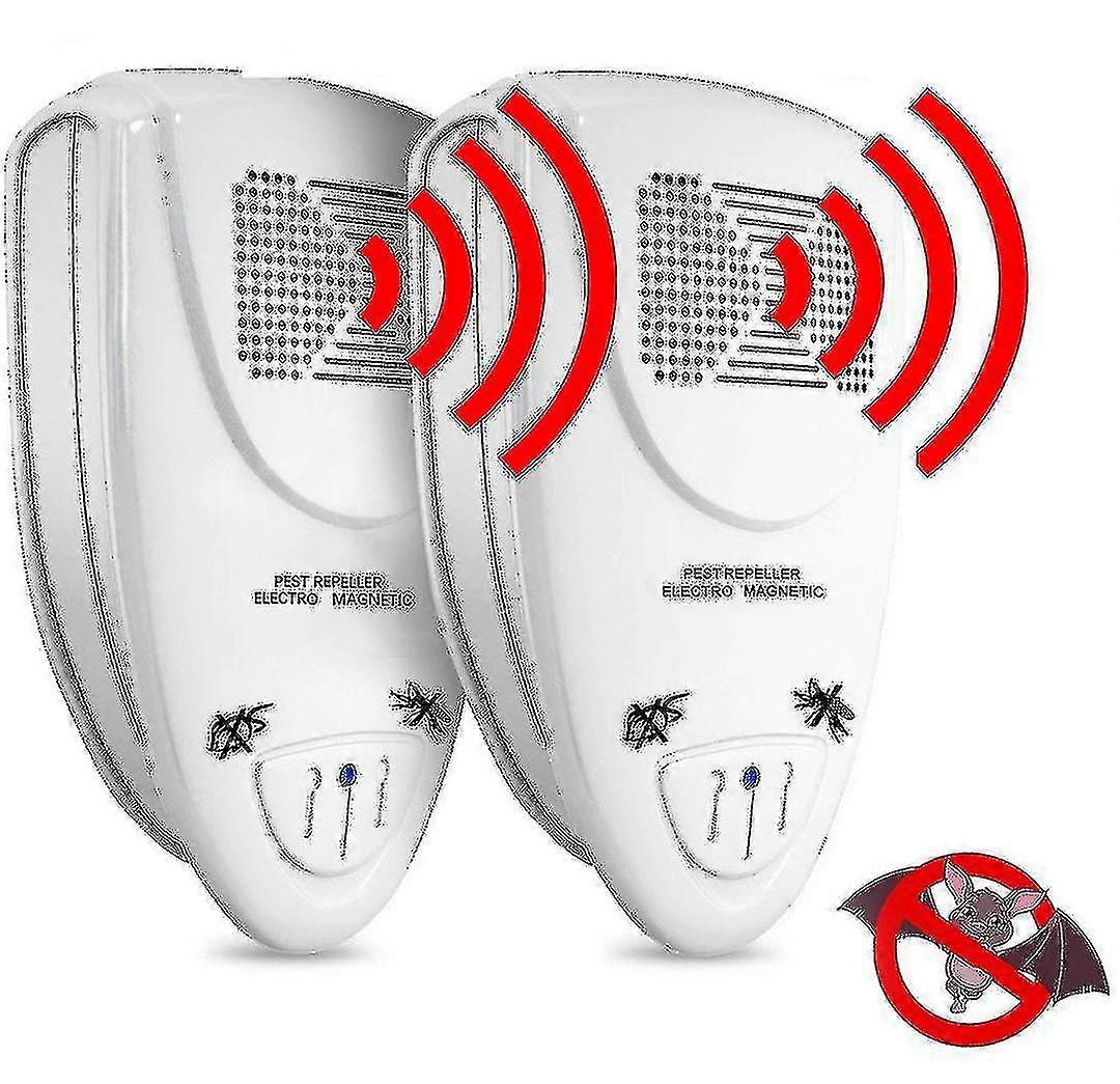 2pcs Ultrasonic Bat Repellent Pest Repellants Control,get Rid Of Bats In 72 Hours - JA