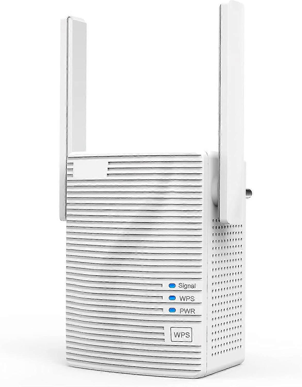 2 Pack White A18 Wifi Repeater Ac1200 Wifi Amplifier Extender Wifi Network Booster Dual Antennas, Wifi Extender And Access Point, Lan Port, Fast Ether