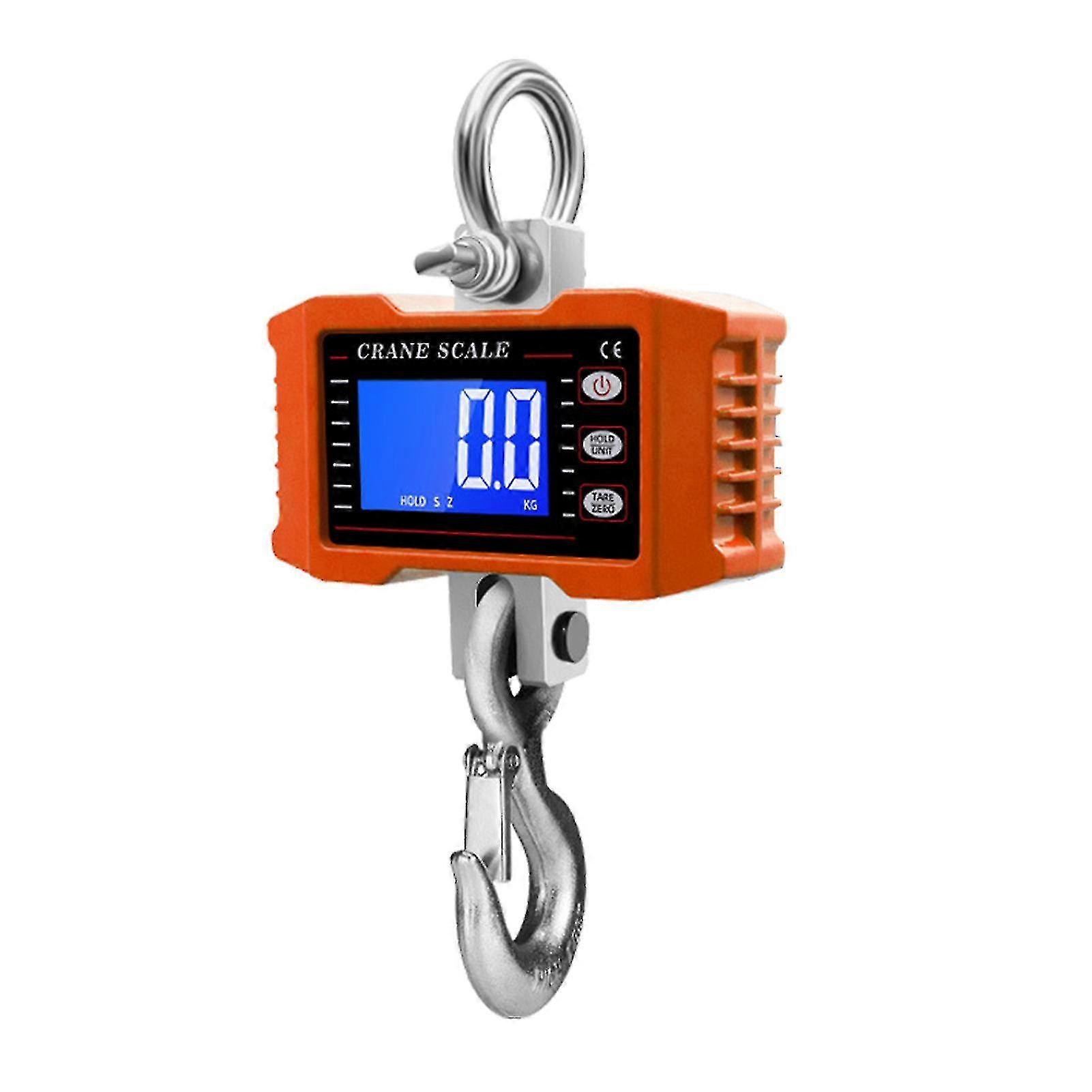 Digital Hanging Scale With Remote Control 1000kg 2204lbs Portable Heavy Duty Crane Scale Lcd Backlight Industrial Hook Scales Unit Change Data Hold