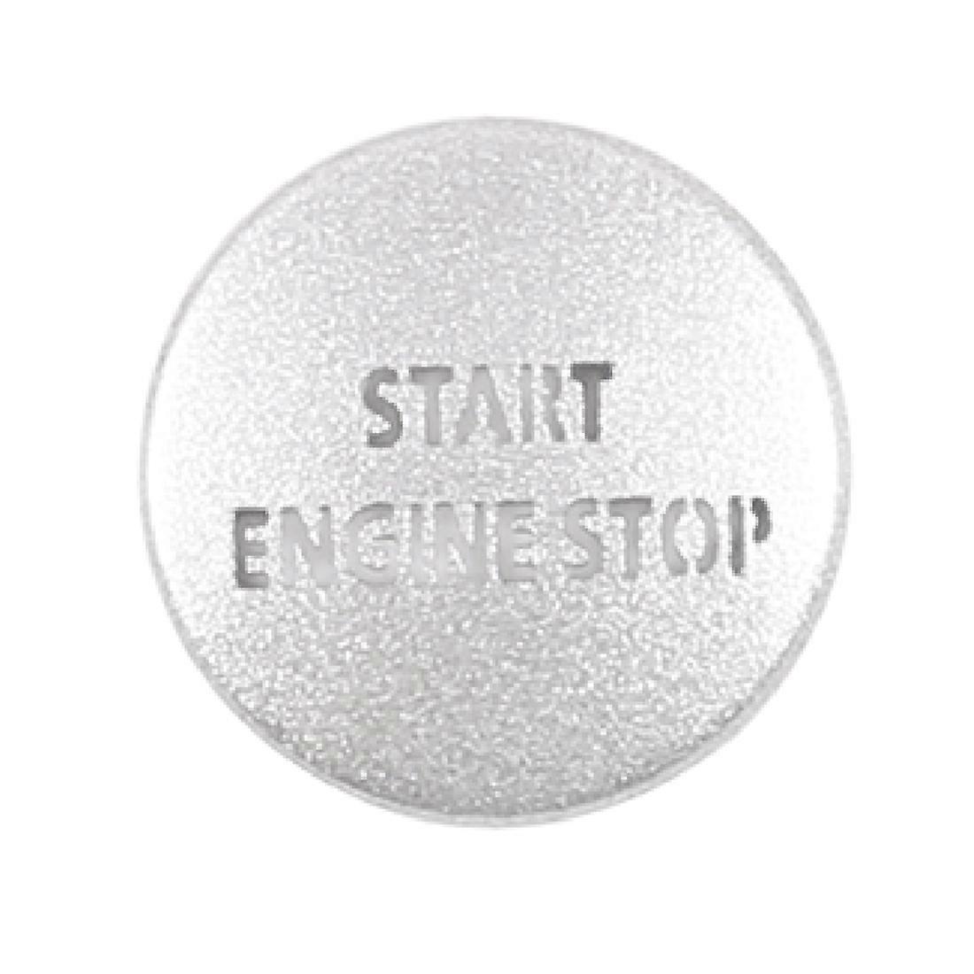 Engine Start Stop Push Button Switch Sticker Cover for LR4 4 & Sport 2010-2013, Silver