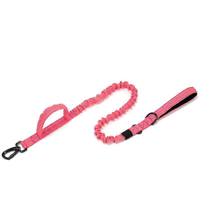 Military Bungee Dog Leash Elastic Leads Rope With 2 Padded Control Handle For Medium And Small Dogs With Reflective Strips
