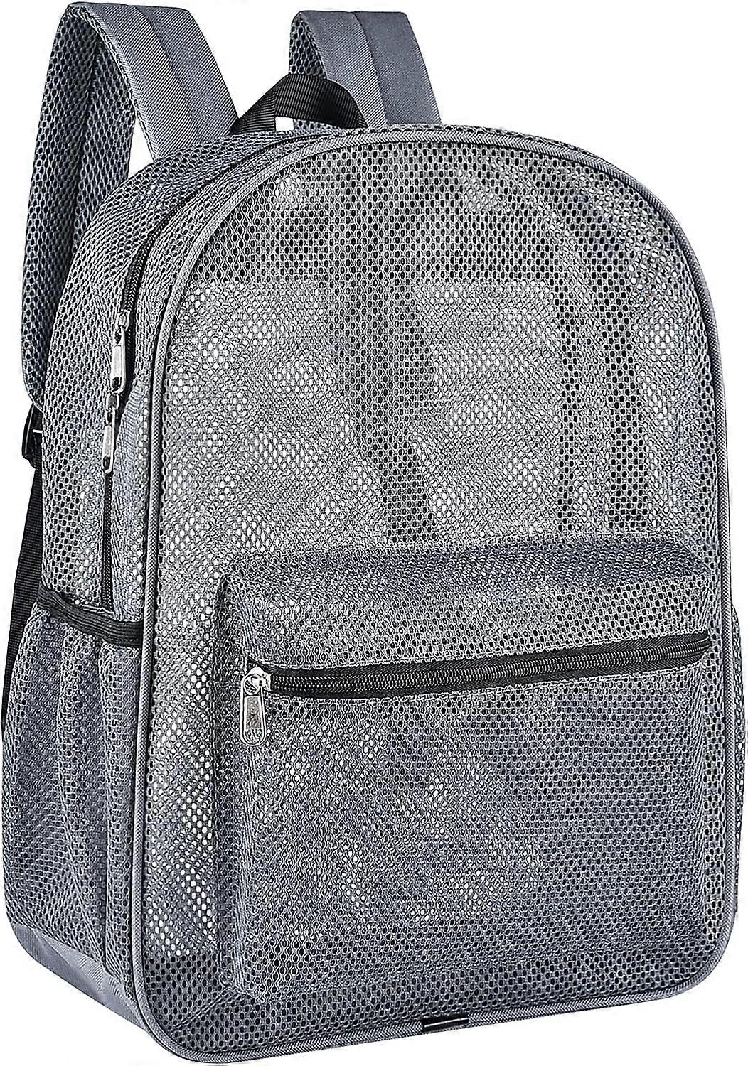 Paxiland Mesh Backpack Lightweight See Through College Student Backpack for Commuting Swimming Travel Beach Outdoor Sports