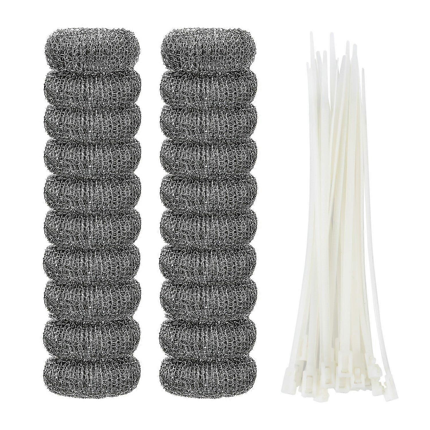 20 Pieces Lint Traps Washing Machine Lint Trap Snare Laundry Mesh Washer Hose Filter With 20 Pieces Cable Ties