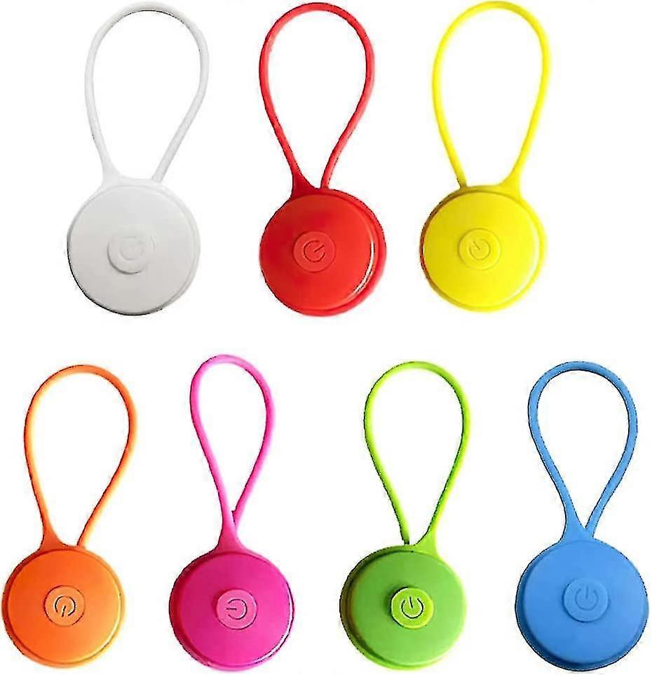 7 יחידות אור בטיחות לילדים, אור מהבהב לד לילדים, תליון מחזיר אור בטיחותי לילדים