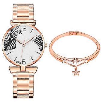 Damska moda Zegarek Zegar Ze stali nierdzewnej Casual Dress Wrist Crystal