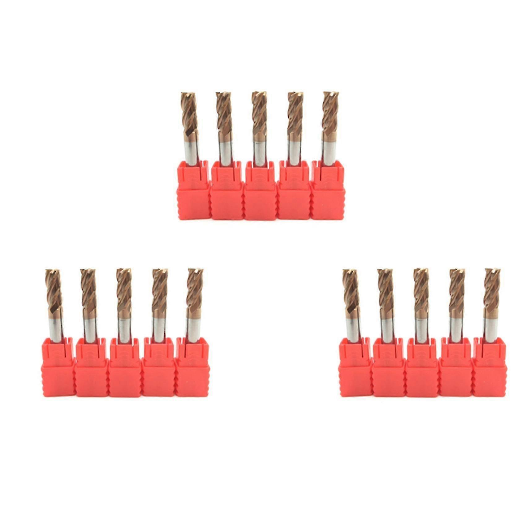 5pcs 6mm 4 Flute Carbide Endmills