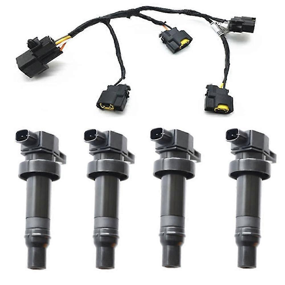 4pcs 27301-2b010 Ignition Coil With Line For Ix35 Ix20 I30 Soul Ceed High Performance Coil Assembly