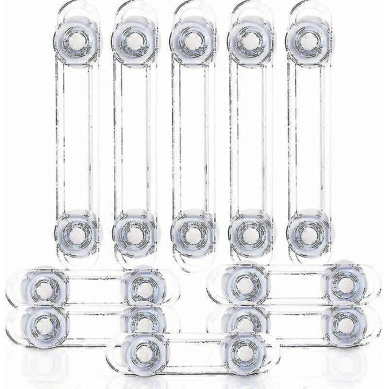 10-piece Multi-function Security Lock, Soft Belt Anti-opening Transparent Gift