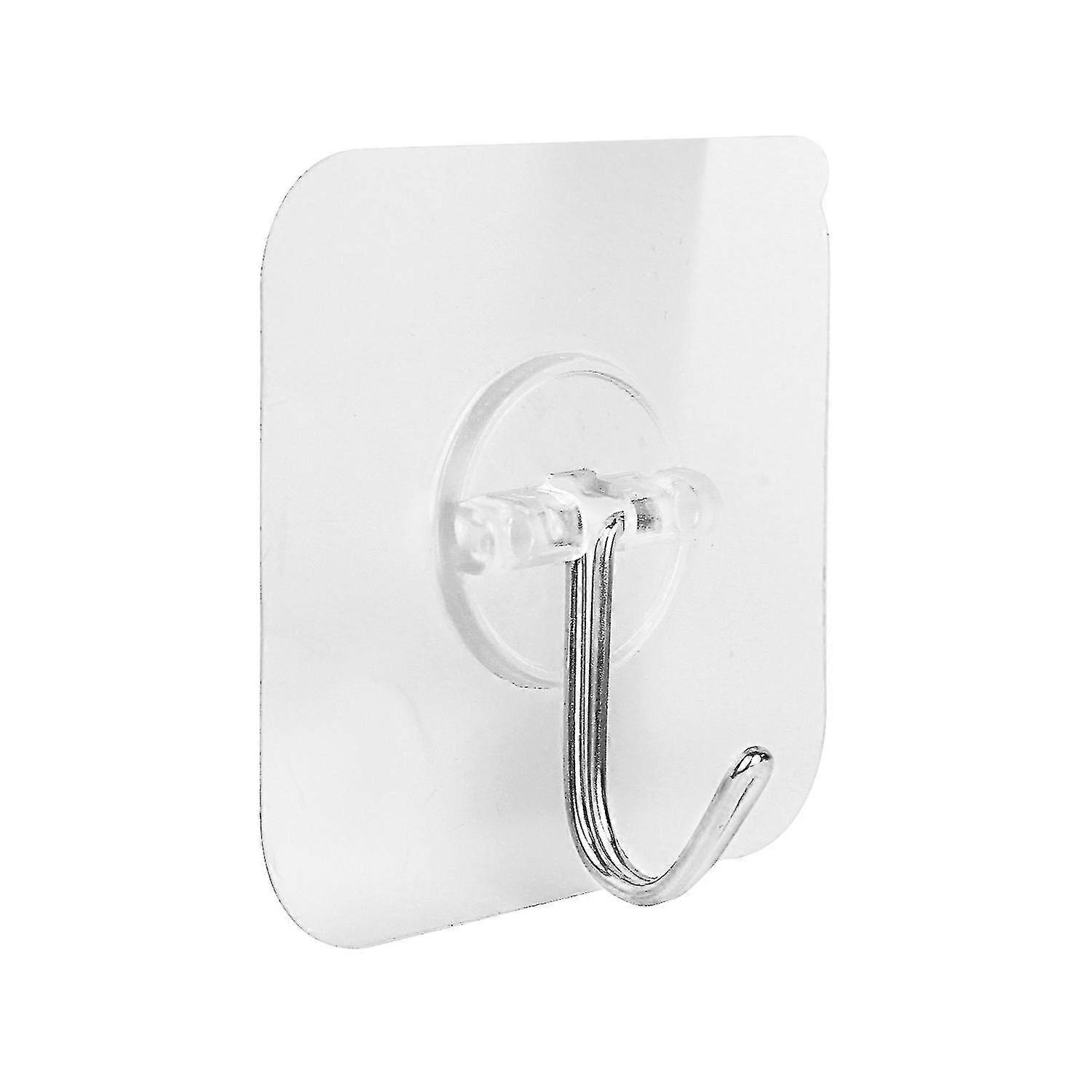 2pcs Transparent Strong Self Adhesive Door Wall Hangers Hooks / Heavy