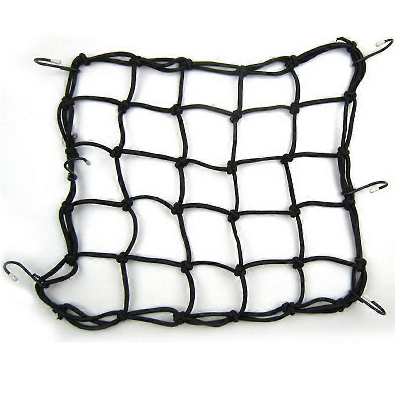 Elastic Luggage Net (40 x 40cm) for Bike Motorcycle Helmet Fixing Baggage Binder Net Bag Transport (Black)