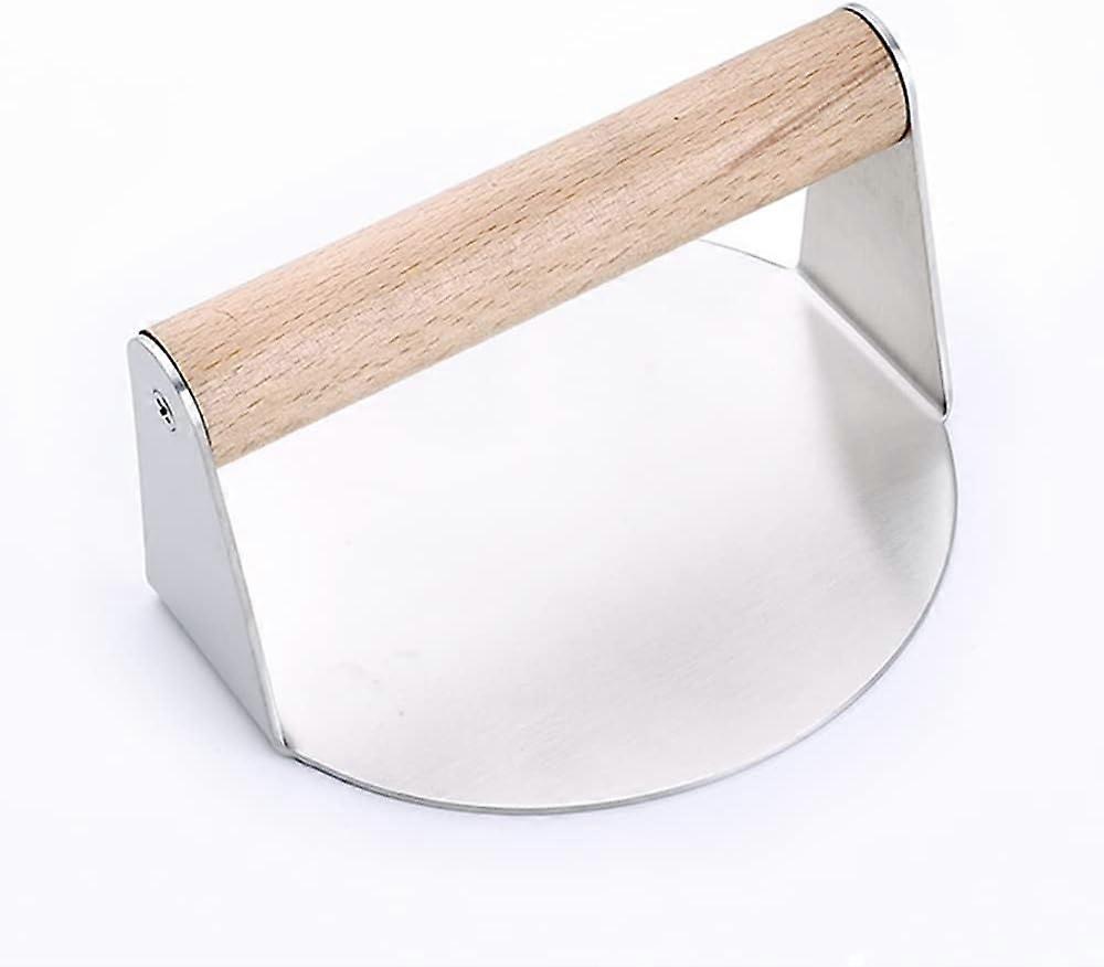 Meat Press, Grilling Press, Round Stainless Steel Nonstick Press, Hamburger