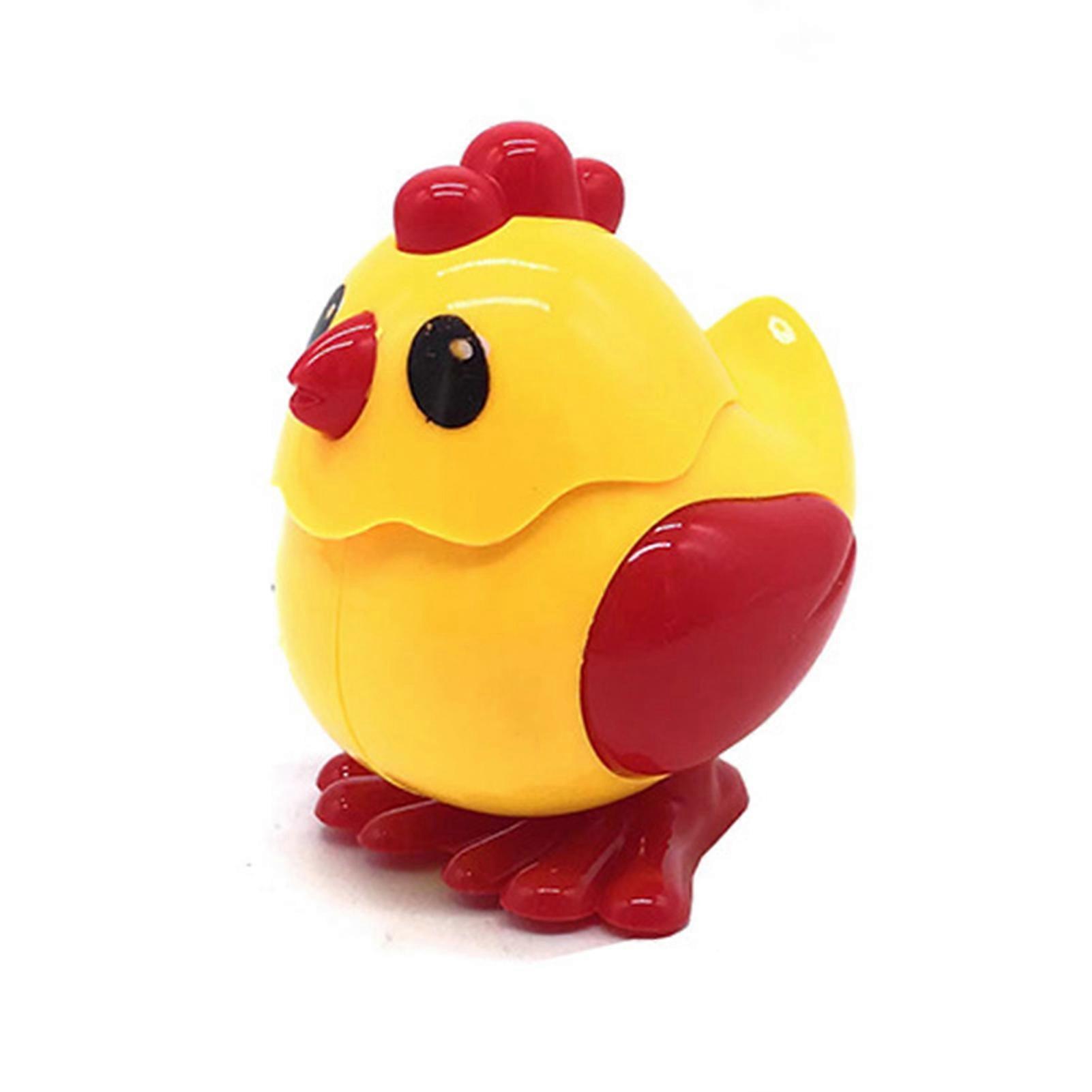 Wind-up Toy Adorable Chick Shape Kids Clockwork Toy Creative Simple Operation Winding Toy for Children Teens