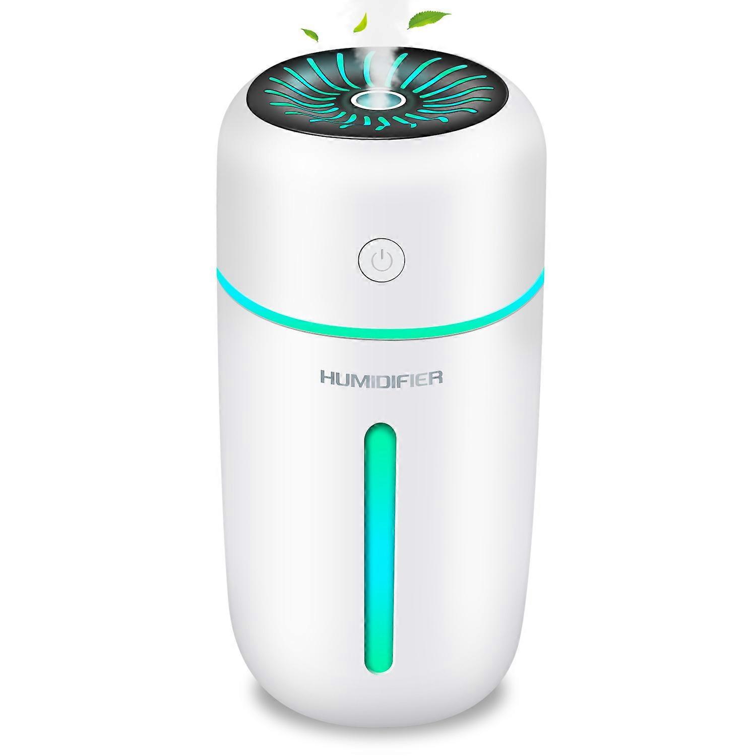300ml Air Humidifier with Colorful Night Light, Auto Shut Off and 2 Mist Mode, Humidifier for Office, Bedroom, Auto, Home