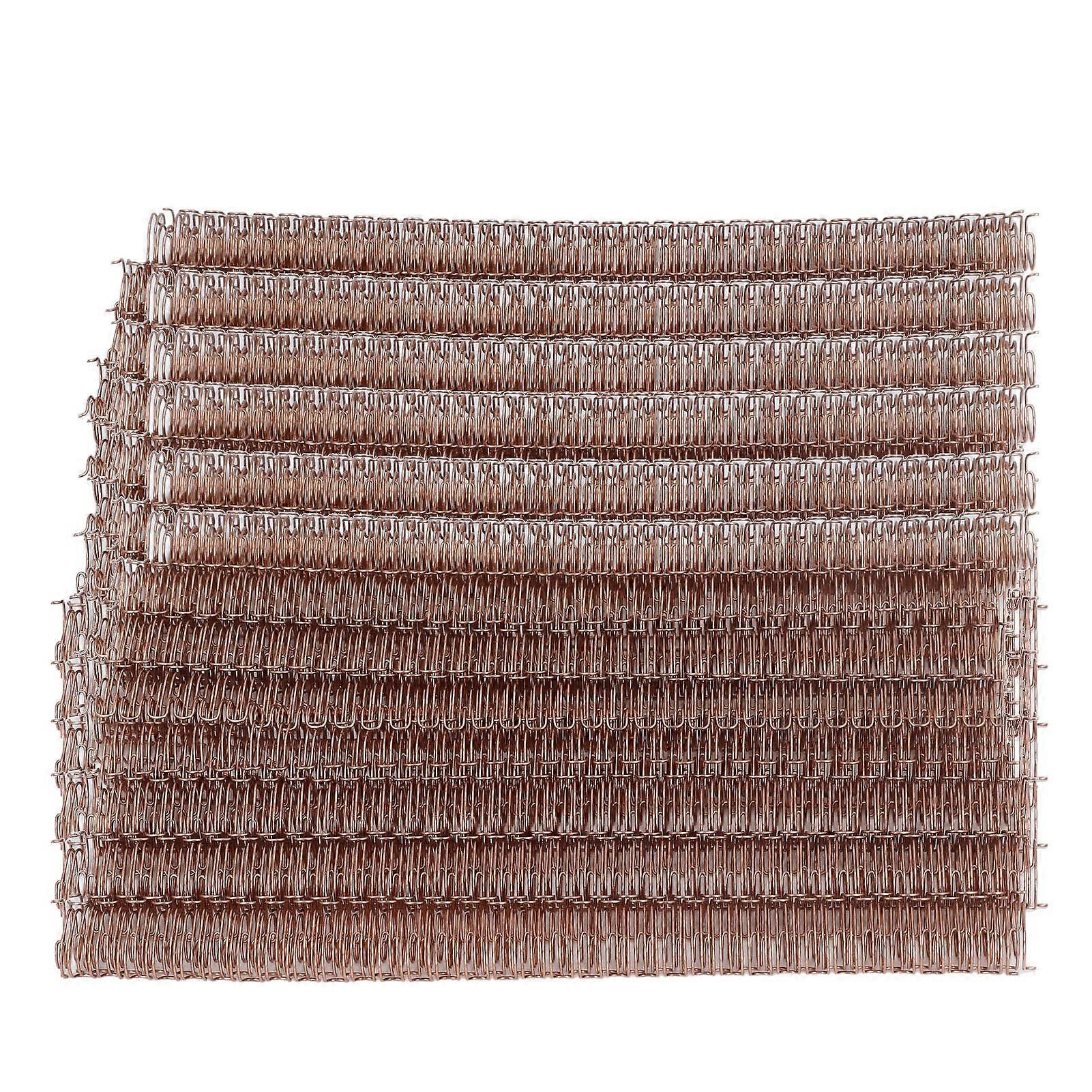 100Pcs Double Loop Wire Binding Spine 100 Sheet Capacity 3:1 Pitch 34 Loop 12.7mm Diameter Set Kit for A4 Paper Rose Gold