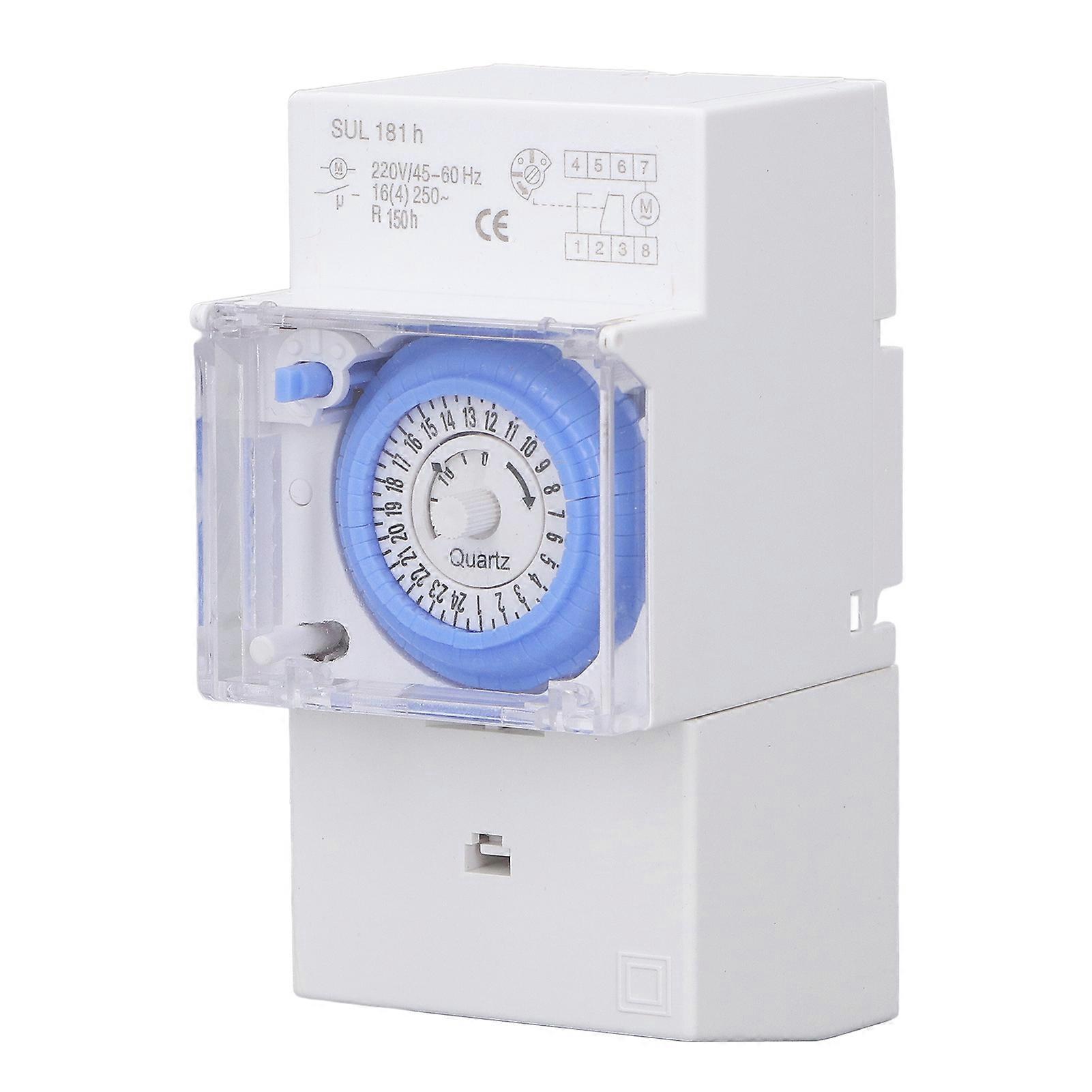 24 Hour Mechanical Timer Waterproof Programmable 24h Time Switch for Outdoor AC230V