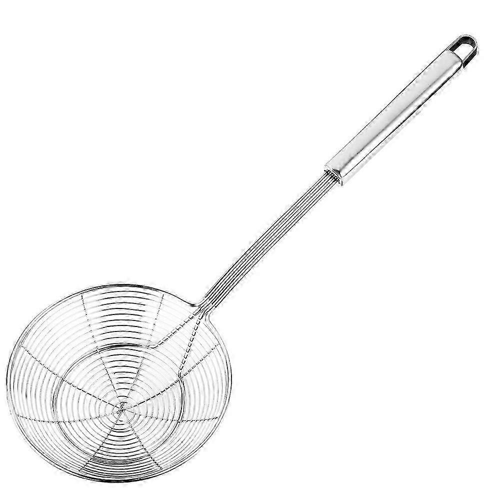 Stainless Steel Solid Spider Strainer Skimmer Ladle With Handle Kitchen Tool
