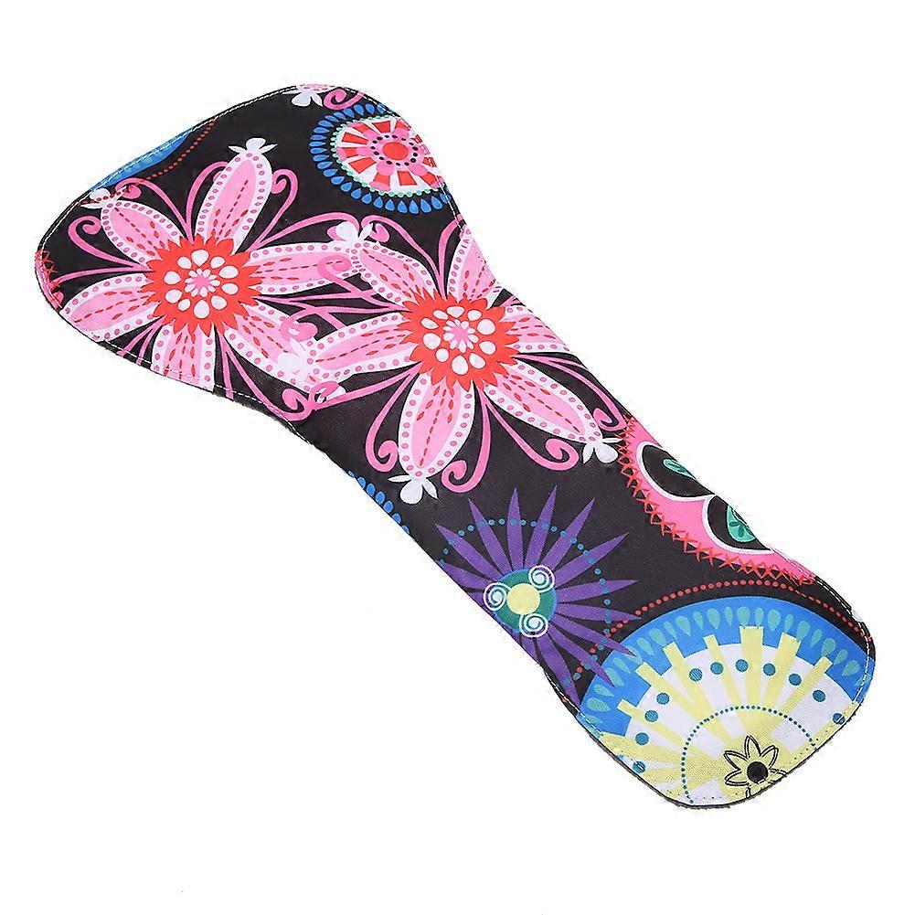 Bamboo Charcoal Fiber Washable Menstrual Pad Reusable Lengthened Sanitary Napkin (L 33cm)#5