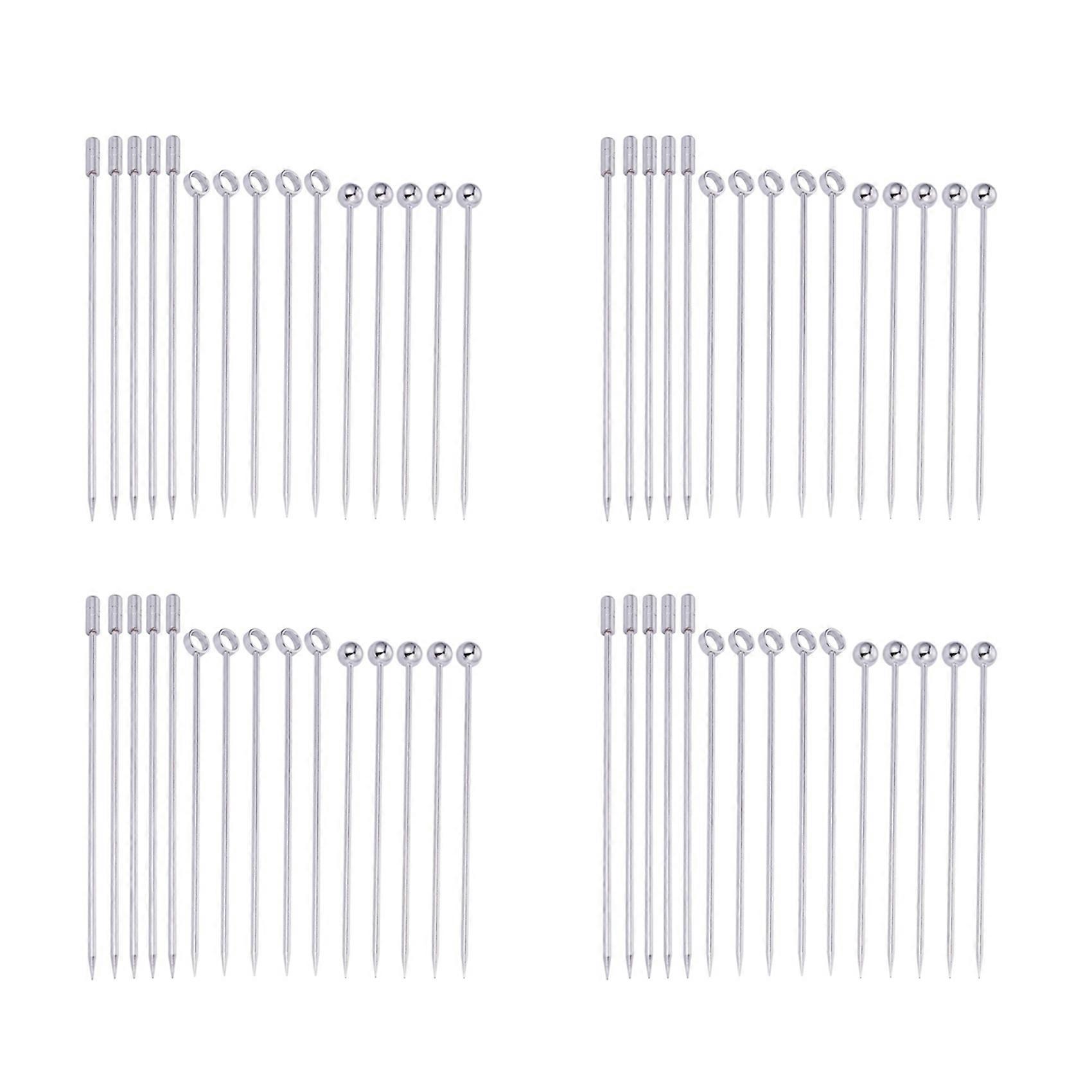 60X rustfrit stål cocktailpicks Martini Picks sæt