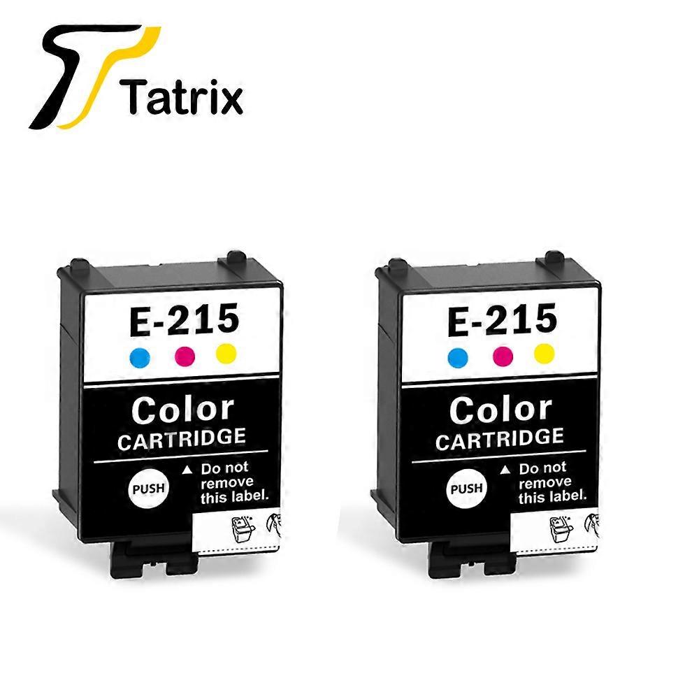 Tatrix For Epson 215 E-215 T215 BK T215 CL Compatible Ink Cartridges For Epson Workforce WF-100 / WF100 printer