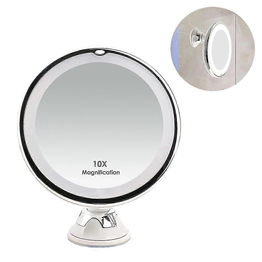 Makeup Mirror, 10x Magnifying Lighted Vanity Daylight White Led
