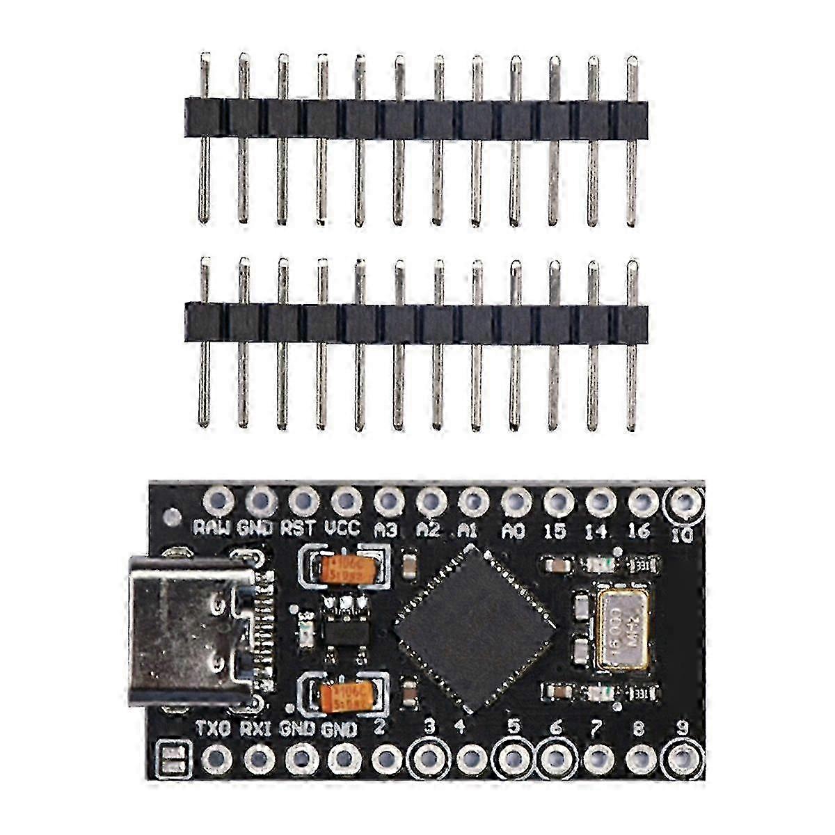 Atmega32U4 Type-C Mini Usb Pro Micro-for Atmega32U4 3.3V/16Mhz Module with 2 Row Pin Header for