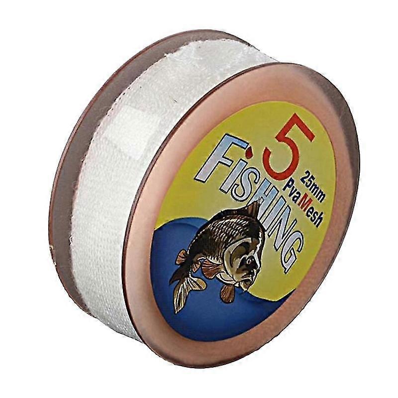 5m carp fishing tackle pva mesh water dissolving net soluble bait refill feeder bag (25mm)