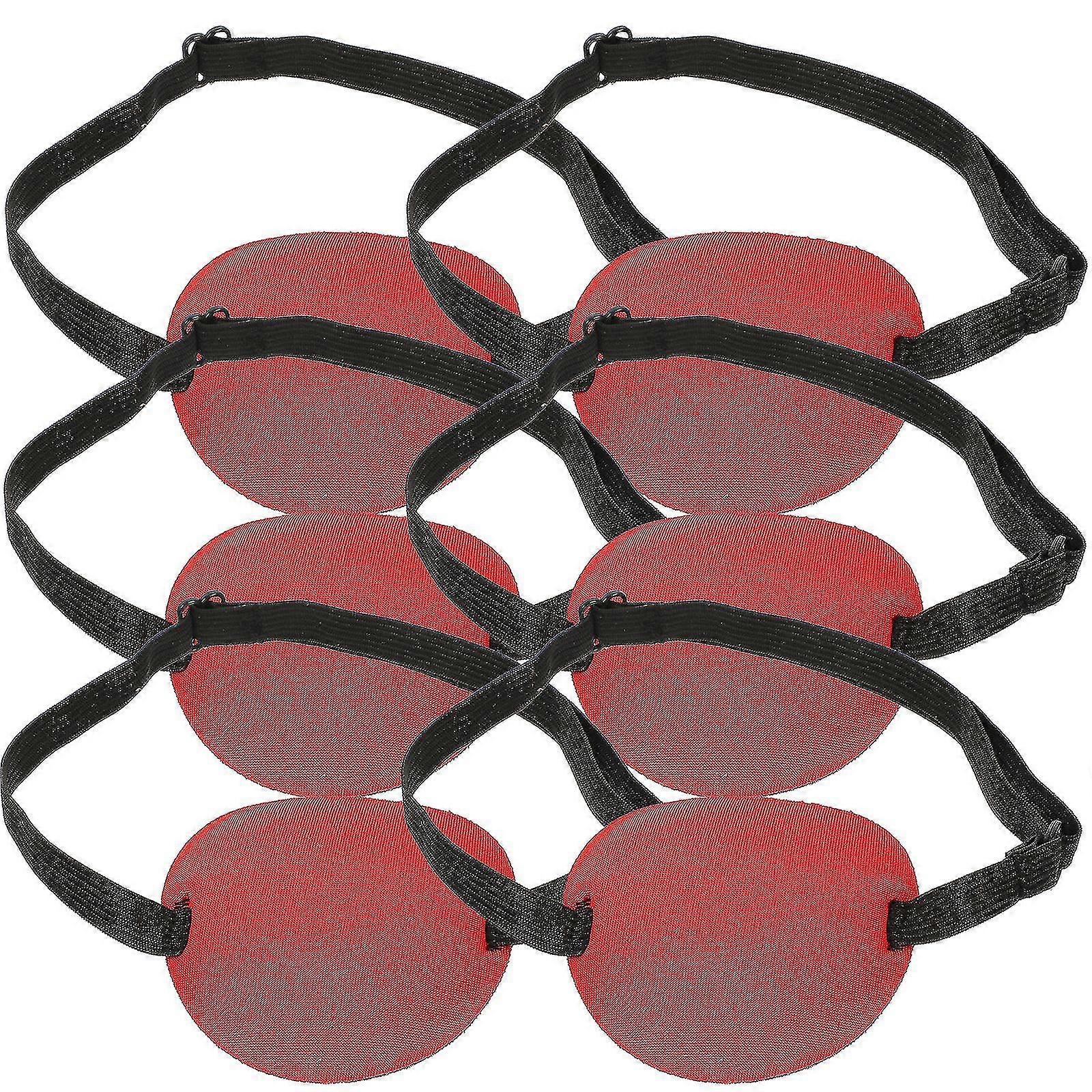 6pcs Amblyopia Corrected Eye Patches Practical Single Eye Covers Elastic Strap Eye Protectors