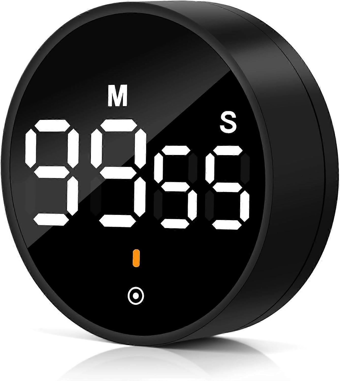 Kitchen Timer,Digital Cooking Timer with Large LCD Display Loud Alarm, Operation Magnetic Countdown Timer, Knob Control, for Kitchen,School,Homework,B