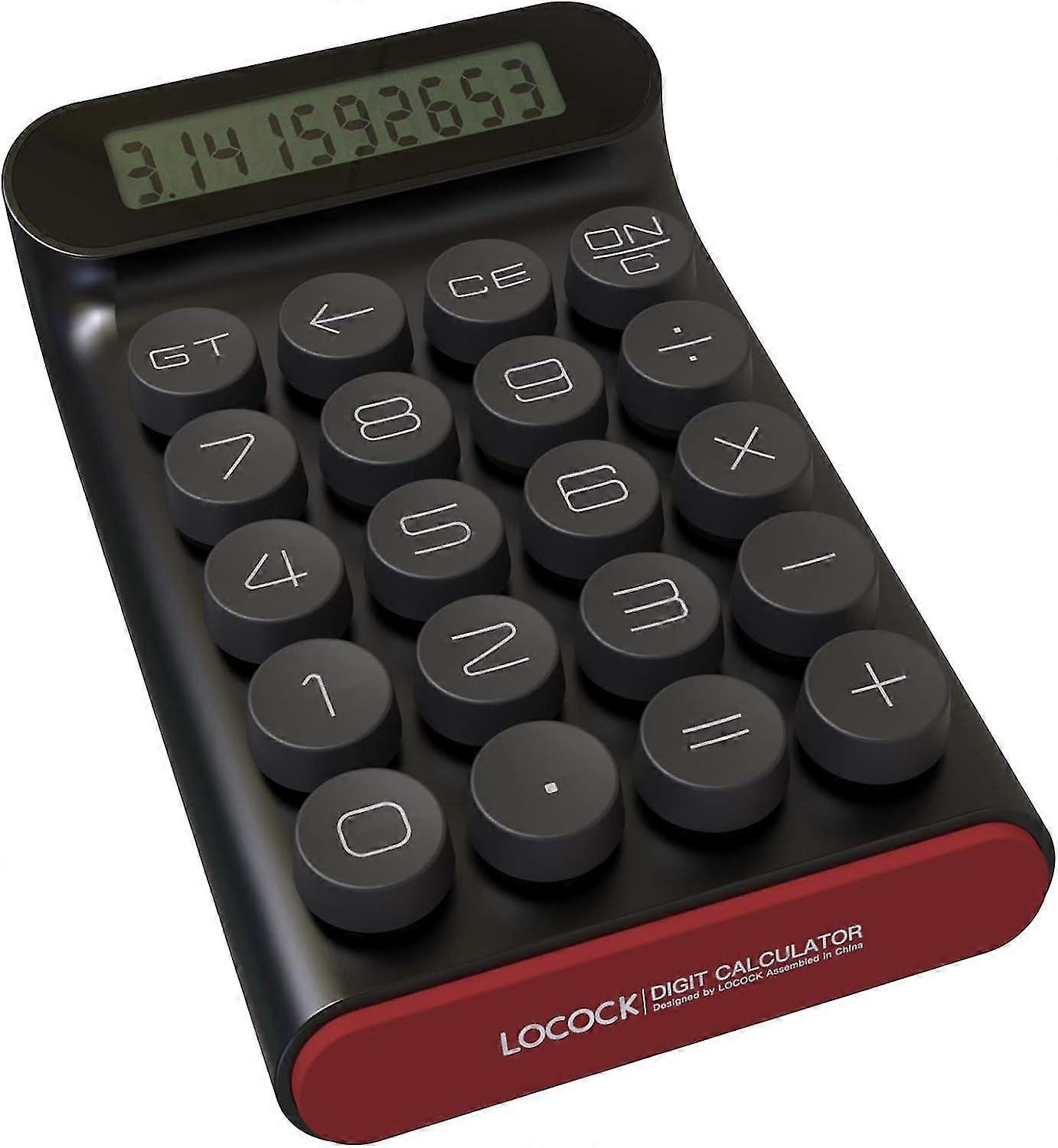 Mechanical Switch Calculator,handheld For Daily And Basic Office,10 Digit Large Lcd Display