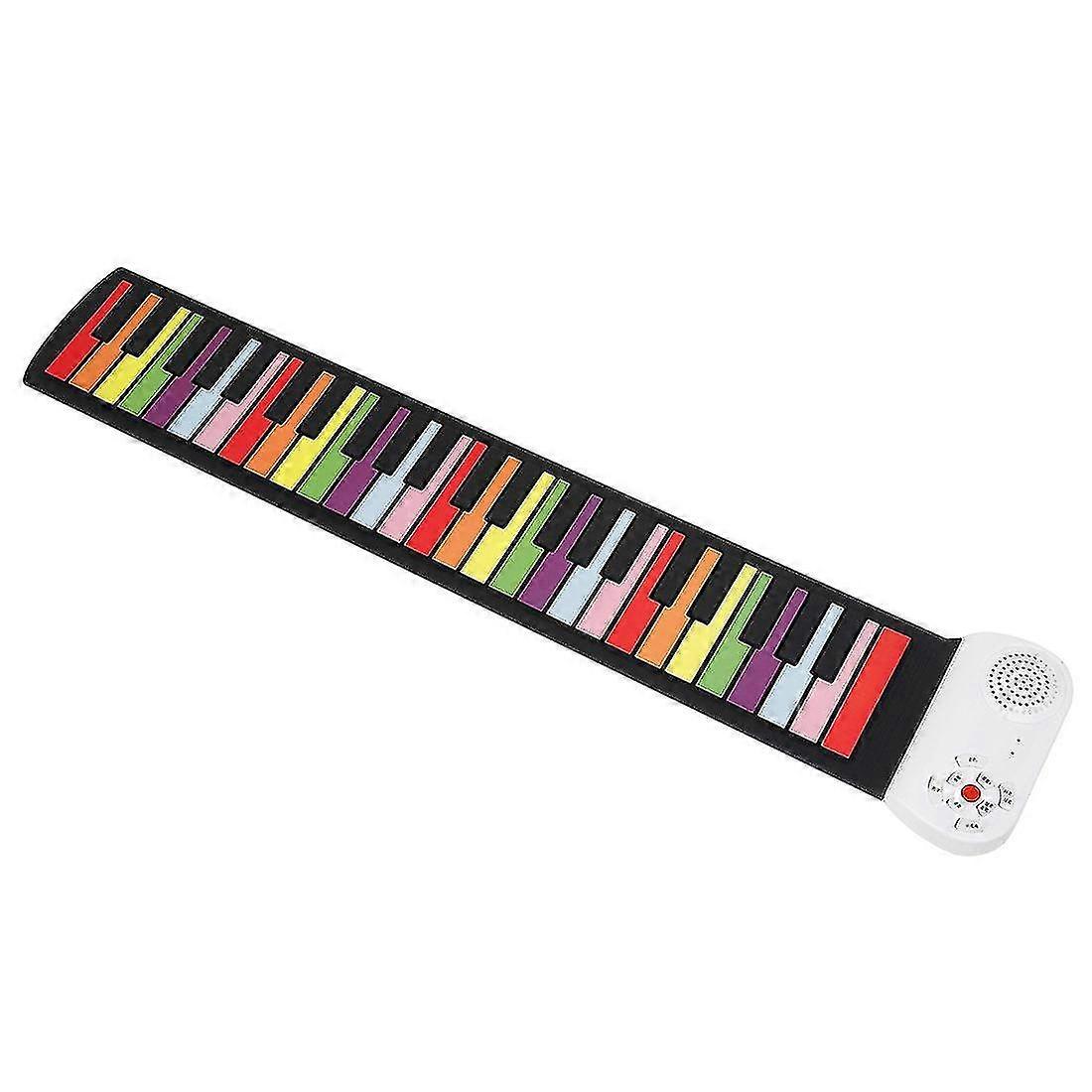 Christmas Gift Roll-up Electronic Keyboard 49 Keys Electronic Keyboard Piano, Power Saving Function Easy To Carry Mini Electronic Keyboard For Beginne