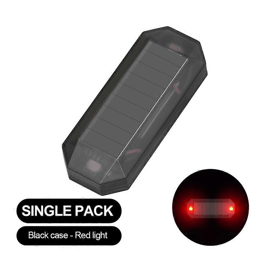 Mini LED Solar Power Car Warning Light Night Security Simulated Alarm Wireless Anti-Theft Caution Lamp Strobe Dummy Alarm Lamp
