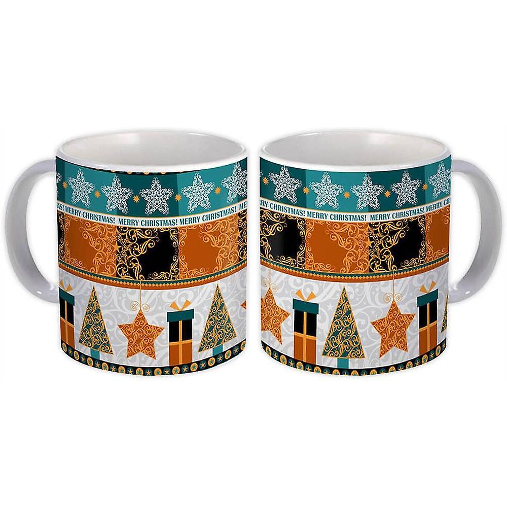 Presentmugg: Tracery Christmas Swiss