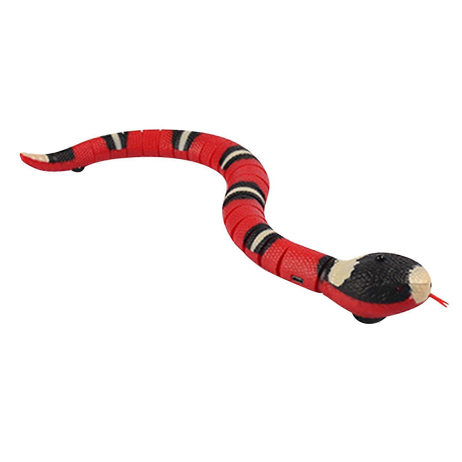 Kids Gift Usb Rechargeable Snake Toy Intelligent Sensing Coral Snake Simulation Intelligent Obstacle Avoidance Coral Snake Tricky Toy Zekai