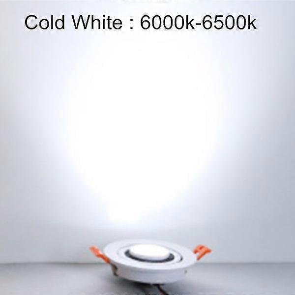 Dimmable 5W 7W 10W 15W 18W LED Ceiling Recessed Downlight White/Black 360 Rotatable LED Ceiling Down light AC 85V-265V + Driver