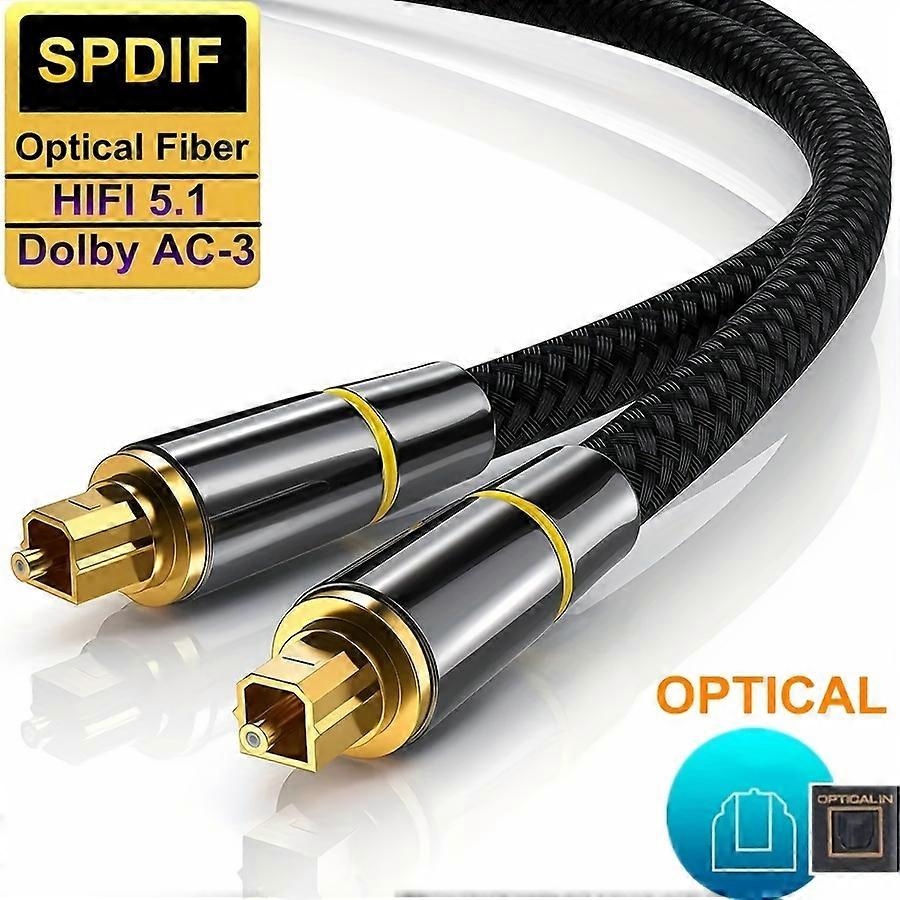 Digital Optical Audio Cable Toslink 39.37inch 78.74inch SPDIF Coaxial Cablefor Tv Box For Ps4/ps5 Amplifiers Blu-ray Player Xbox 360 Soundbar 590.55in