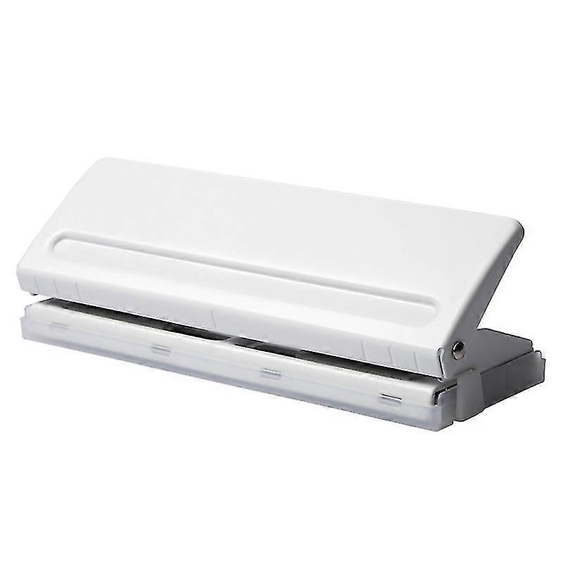 Reduced Effort Three-hole Punch,desktop Hole Punch, Hole Puncher,  Punch Capacity(1pc, White)