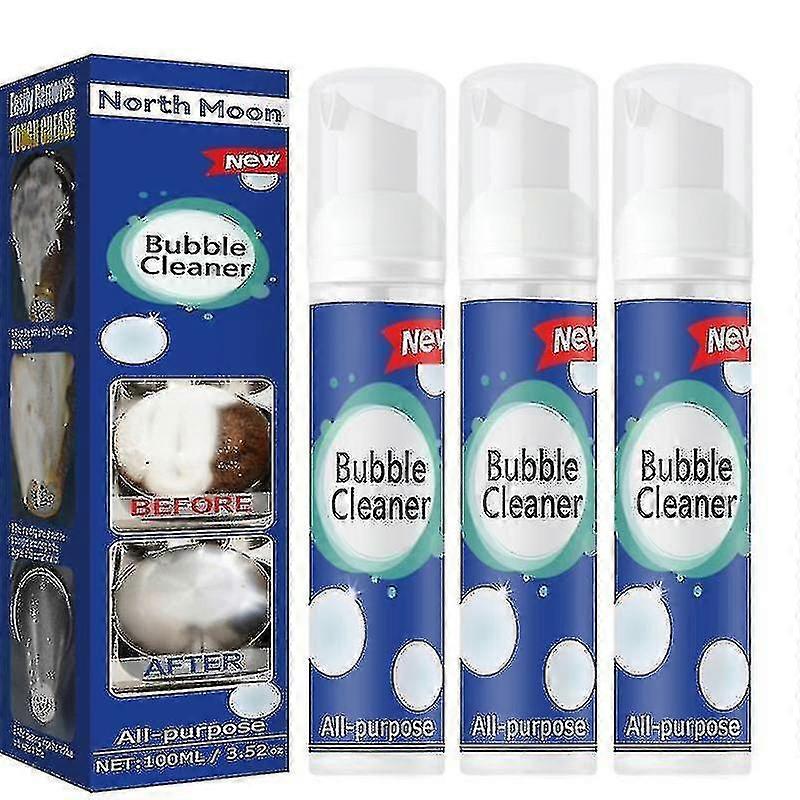Erőteljes tisztító buboréktisztító spray hab konyhai zsír szennyeződés eltávolítása 3db 100ml g