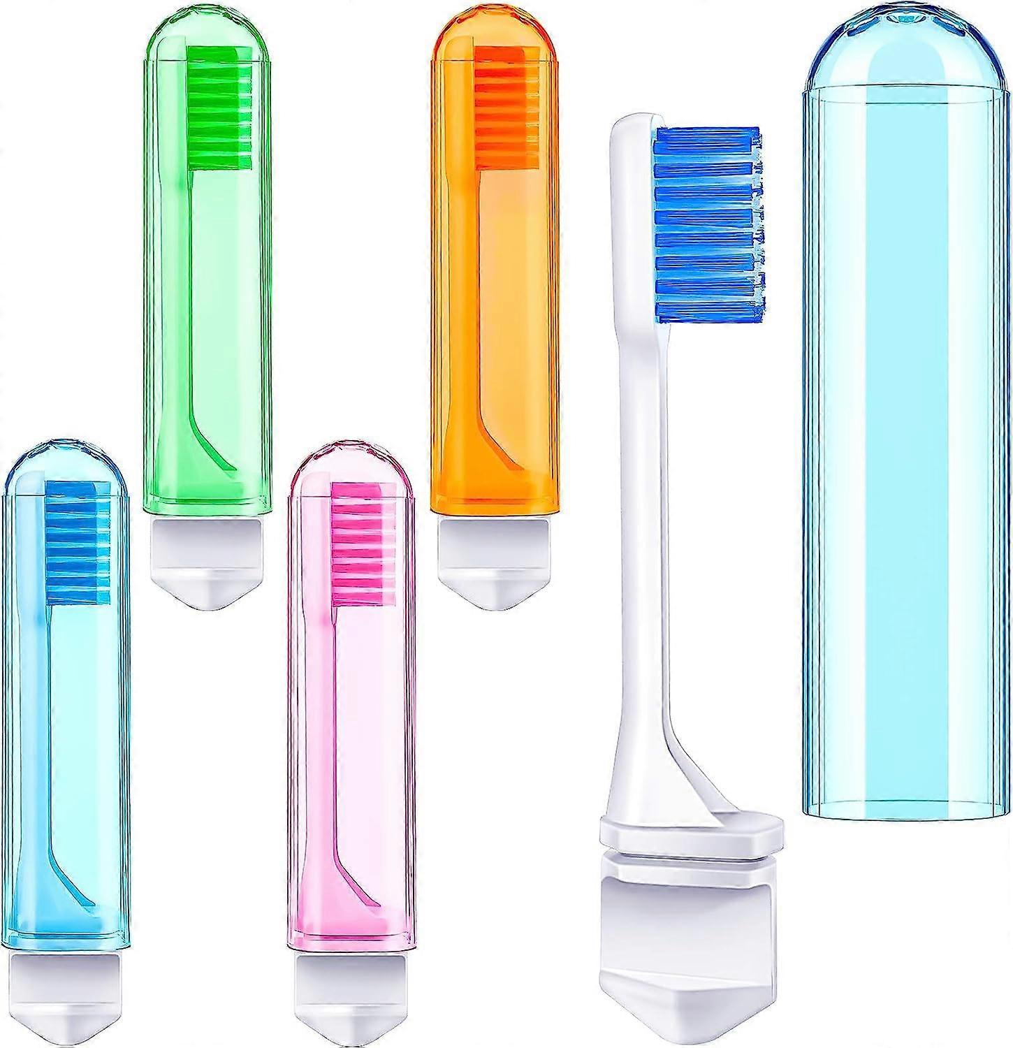 Travel Toothbrush Bulk Folding Toothbrush with Toothbrush Box Soft Potable Travel Size Toothbrush Individually Wrapped