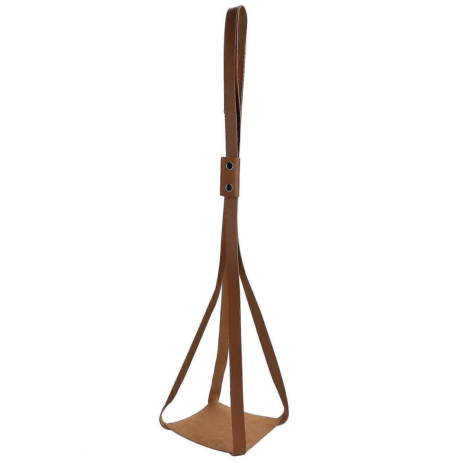 PU Leather Plant Hanger for Courtyards, Balconies, and Ceilings Easy Install, Child Pet Safe, Space-Saver