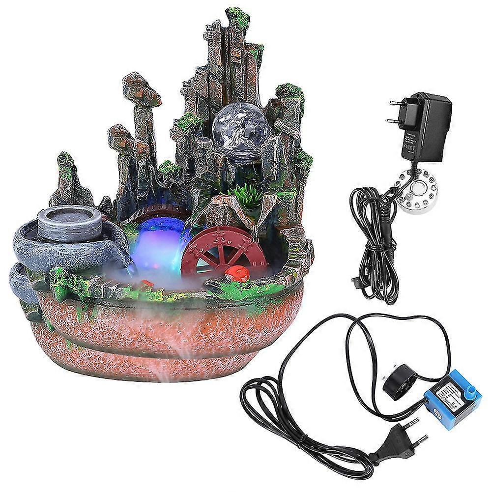 Atomic mist desktop fountain landscape decoration ornamental water feature with EU plug 220V and timer