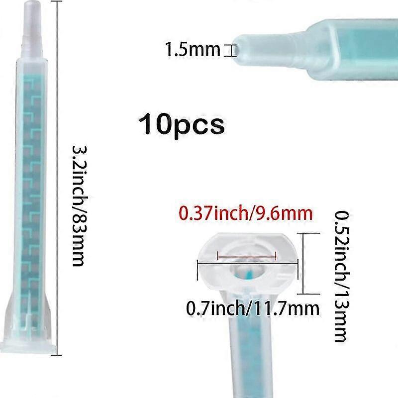 Upgraded 10-85pcs Resin Ab Glue Static Mixer Dispenser Needle Set 62/83/103mm For Two Component Liquid Mixing Machine Ab Glue Gun